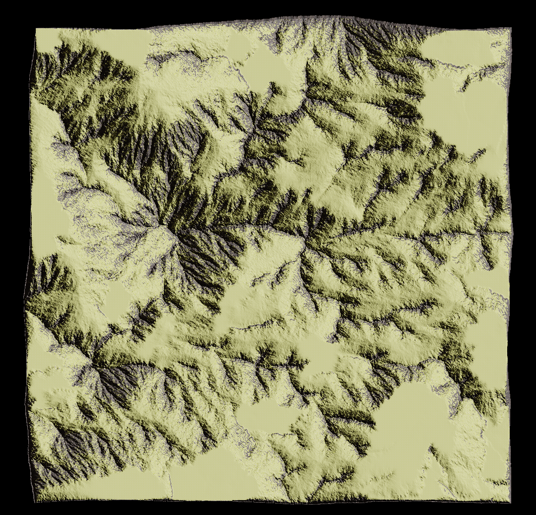 Top view after erosion